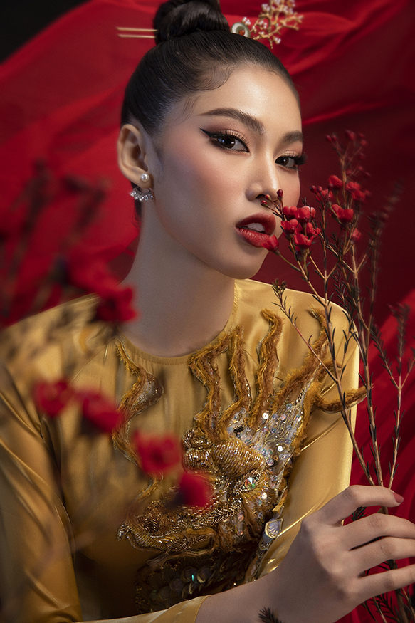 Hé lộ bản phác thảo quốc phục của Á hậu Ngọc Thảo đem đến Miss Grand International 2020 - ảnh 6