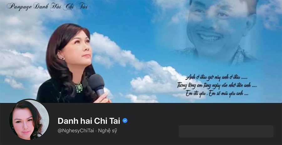 Trang fanpage của nghệ sĩ Chí Tài đổi ảnh đại diện là vợ chú - nữ ca sĩ Phương Loan