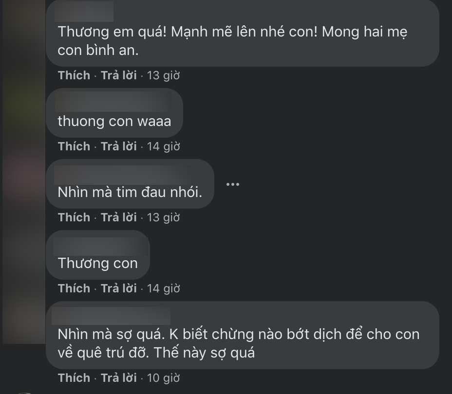 Mọi người chúc cậu bé và gia đình nhanh khỏi bệnh để quay lại cuộc sống bình thường