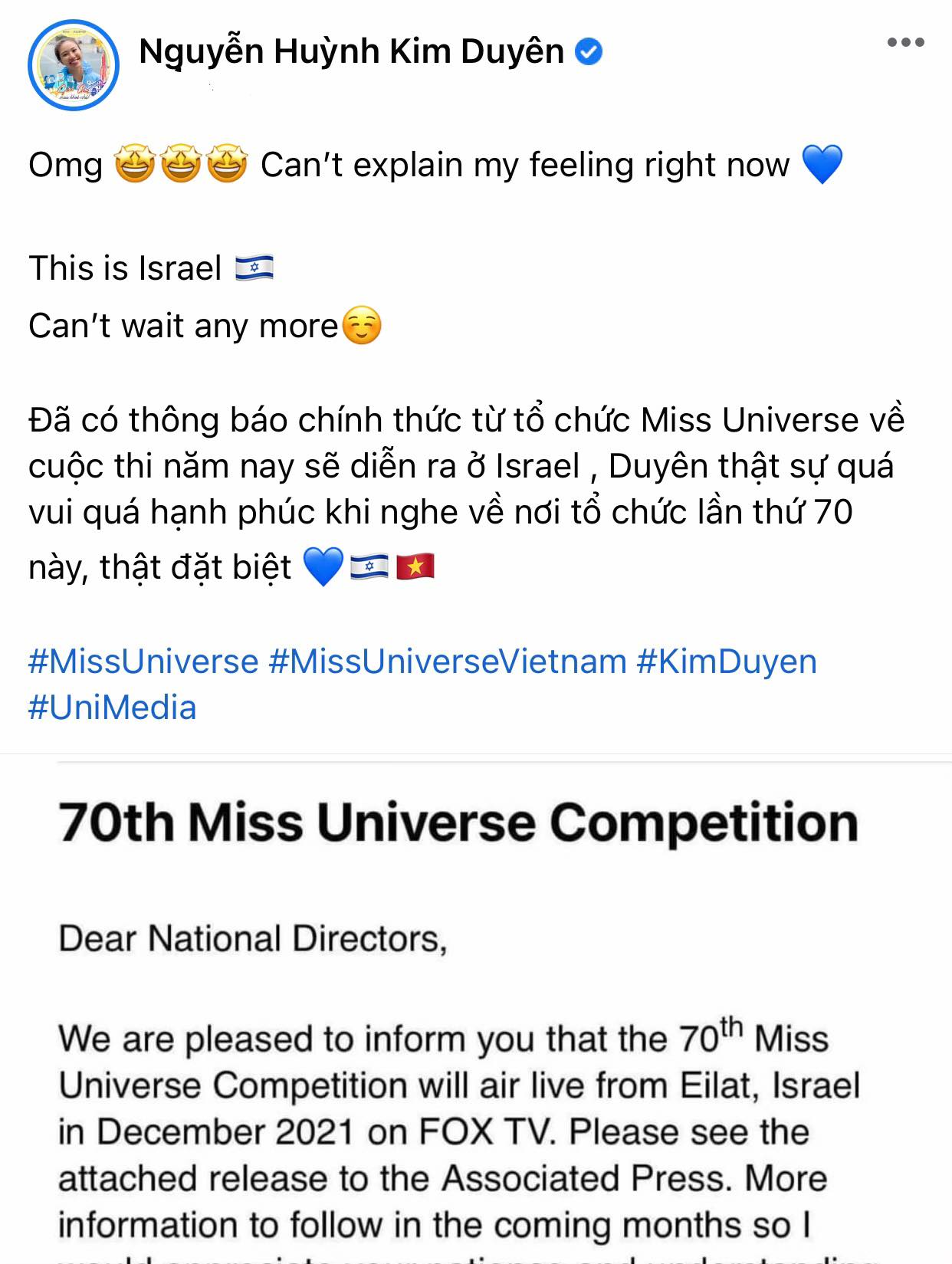 Á hậu Kim Duyên là đại diện đầu tiên của Việt Nam thi Miss Universe tại Trung Đông - ảnh 4