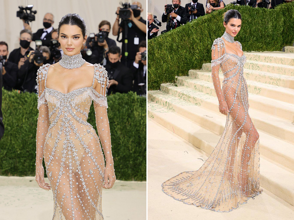 Kendall Jenner gây thương nhớ với chiếc váy đính đá sang chảnh