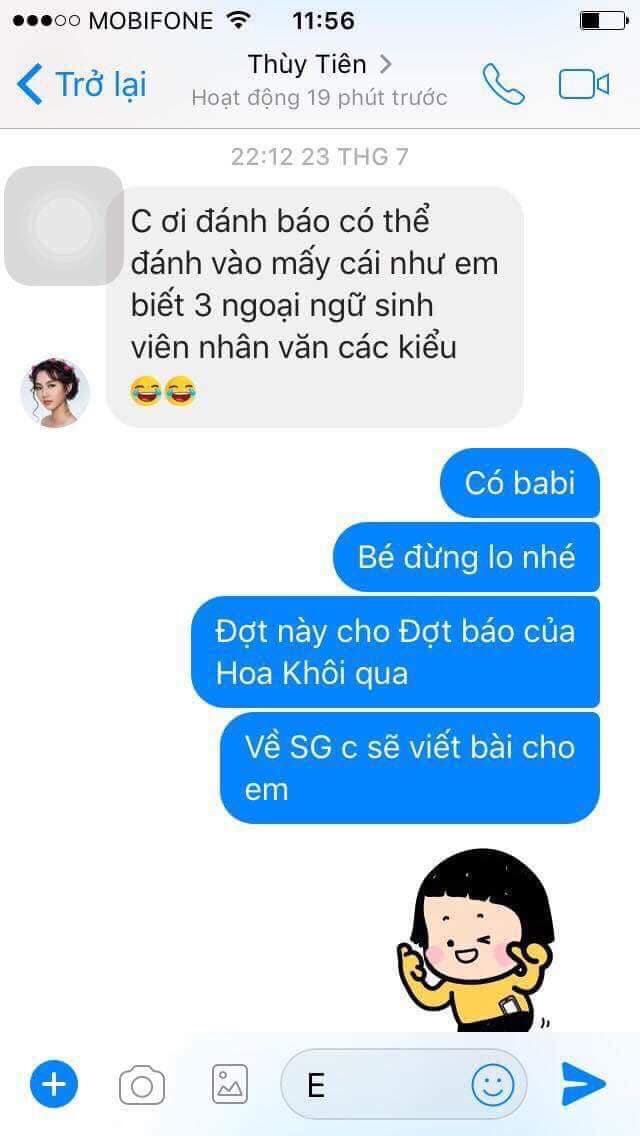 Đoạn tin nhắn được cho là Thùy Tiên đã trao đổi về số tiền và các quyền lợi được hưởng trong cuộc thỏa thuận với bà Thùy Trang.