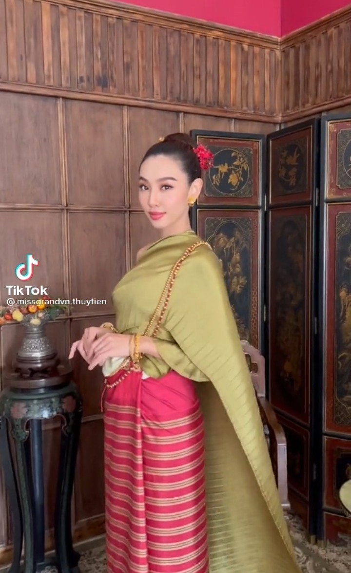 Thùy Tiên không hề lép vế trong khi hóa thân thành gái Thái.