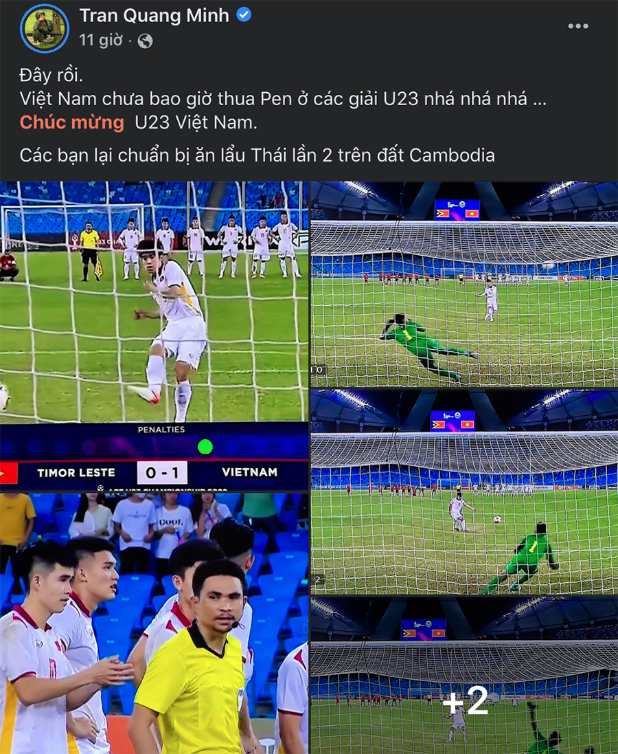 CĐM vỡ oà sau chiến thắng nghẹt thở của U23 Việt Nam: Lâu rồi mới khóc vì hạnh phúc như thế!