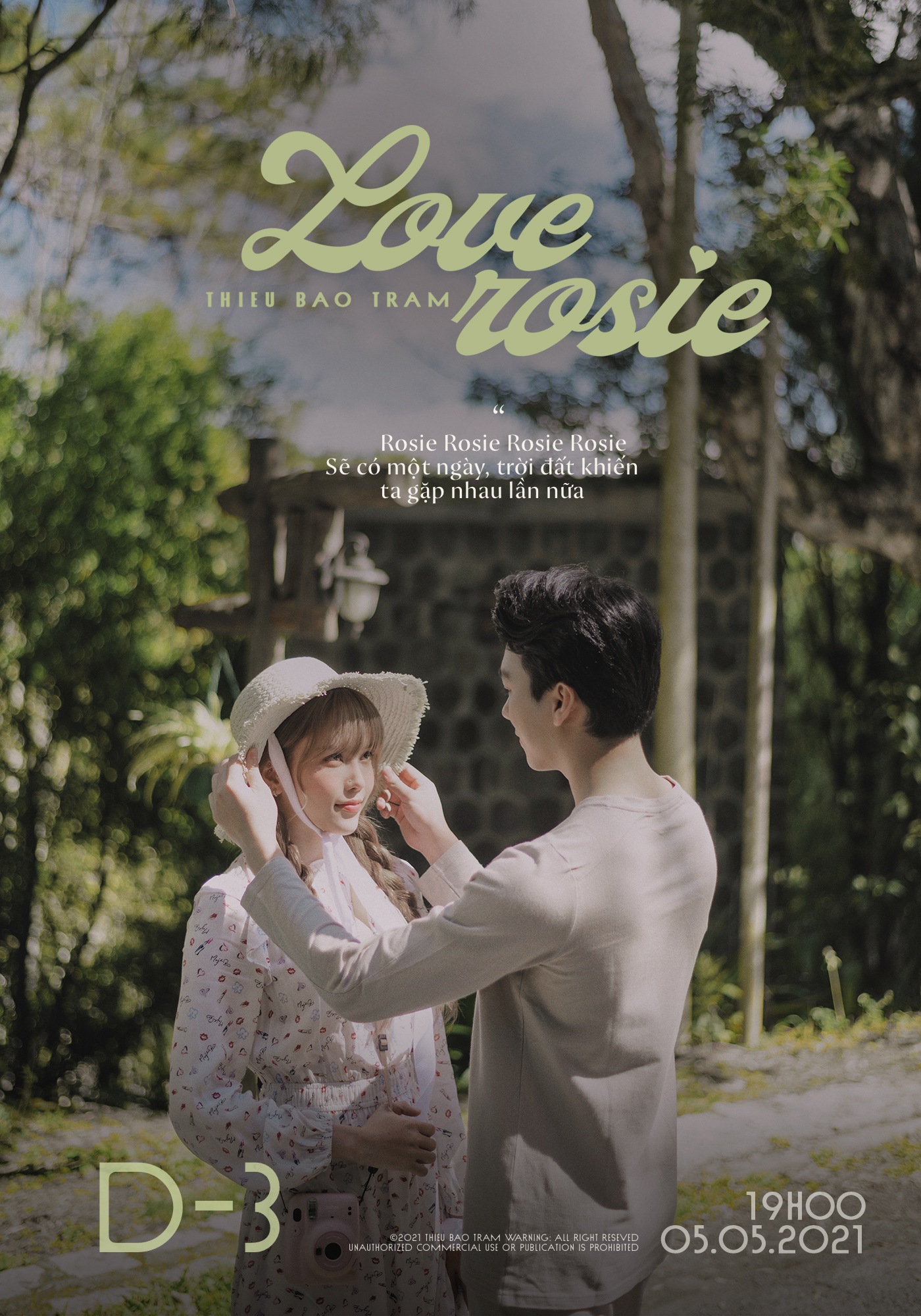 Thiều Bảo Trâm “tình bể bình” cùng bạn diễn Hải Nam trong poster teaser MV chính thức của “Love Rosie” - ảnh 2