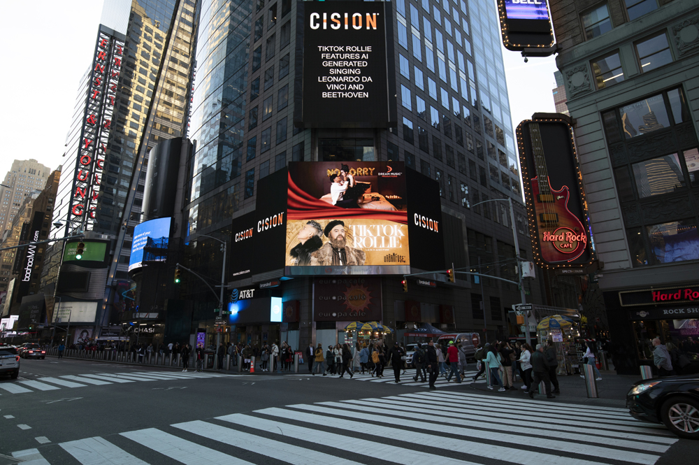 MV nhóm nhạc Urban Fu$e xuất hiện trên màn hình lớn tại Times Square ở New York - ảnh 2