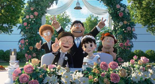 “Bóc giá” lễ cưới thế kỷ giữa Nobita và Shizuka: Không gian hiện đại bốn mùa, tiệc cưới hoành tráng đẹp như cổ tích