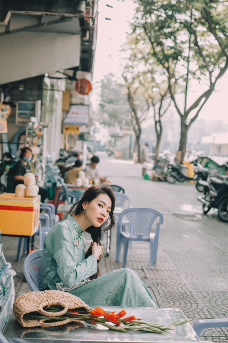 Minh Trang (Cây táo nở hoa) lần đầu đón Tết ở miền Nam, tung trọn bộ ảnh nàng thơ rực rỡ chào năm mới - ảnh 5