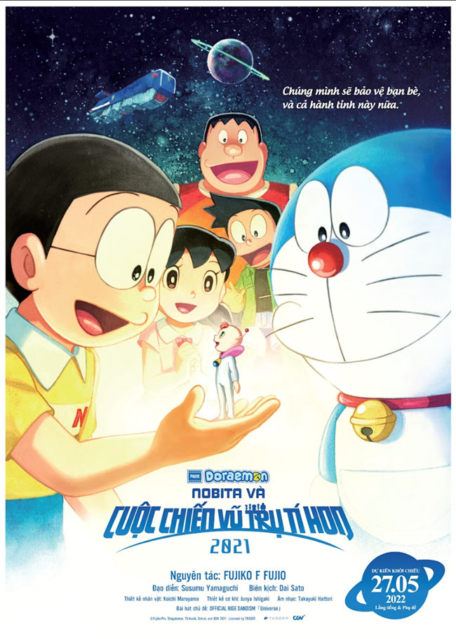Phim Điện Ảnh Doraemon: Nobita Và Cuộc Chiến Vũ Trụ Tí Hon 2021 sẵn sàng ra mắt. Mùa hè trọn vẹn đây rồi