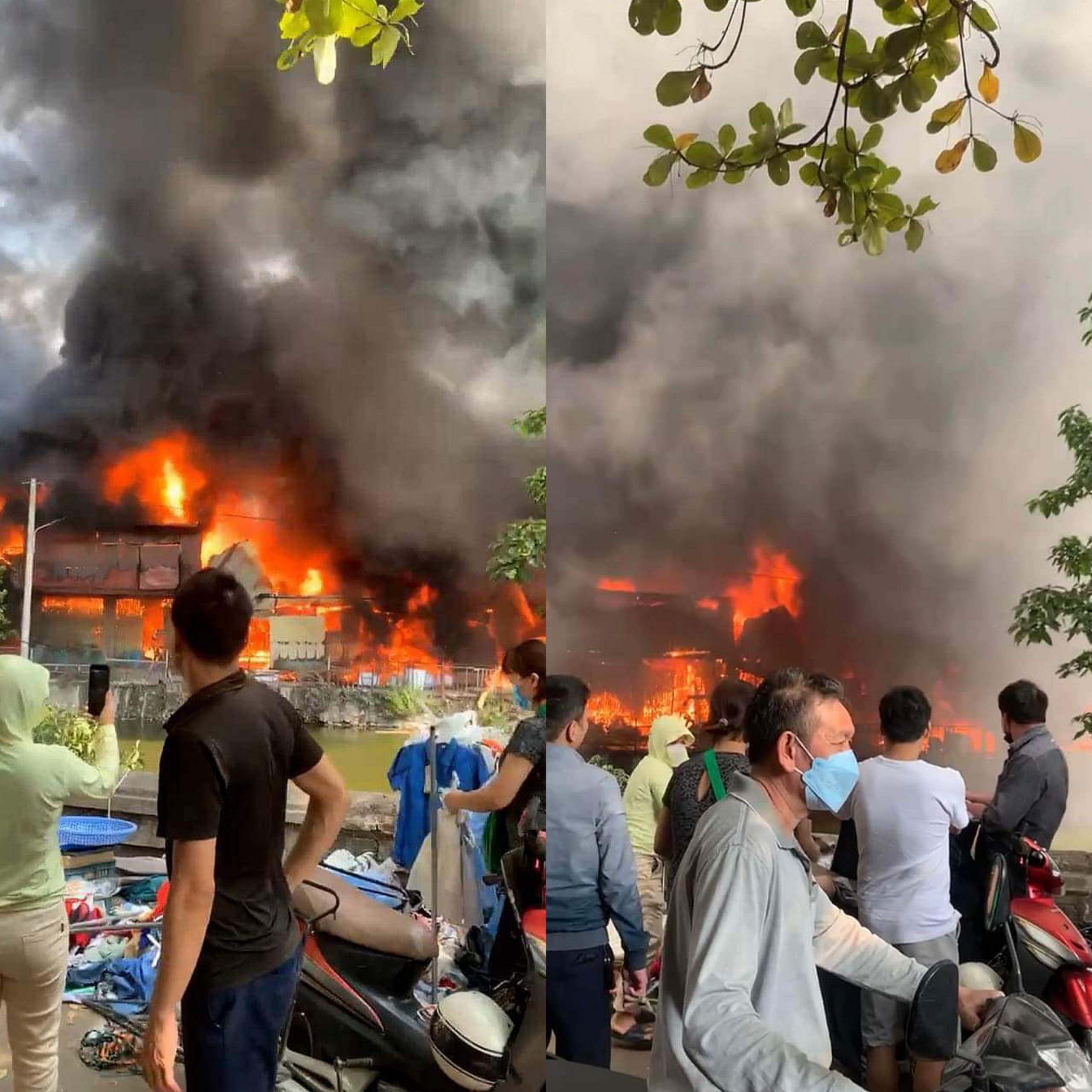 Hà Nội: Cháy lớn tại Thường Tín khiến người dân hoang mang