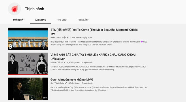 MV Vì mẹ anh bắt chia tay chiếm lĩnh Top 1 Trending YouTube Việt Nam khi chưa đầy 48 tiếng đồng hồ