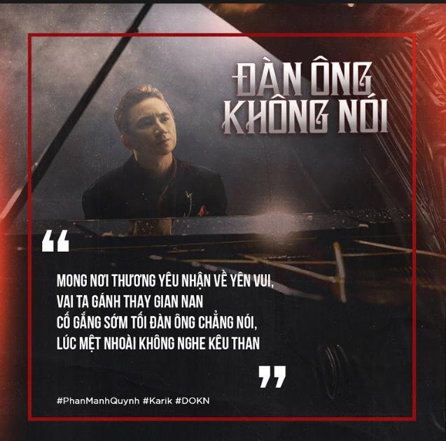 Phan Mạnh Quỳnh và Karik mang  đến cả 'rổ quote' cực xịn xò dành riêng cho phe con trai trong 'Đàn ông không nói' - ảnh 3