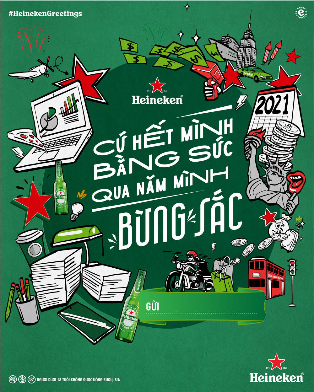 Dân mạng hào hứng “bắt trend” chúc mừng năm mới của Heineken - ảnh 3