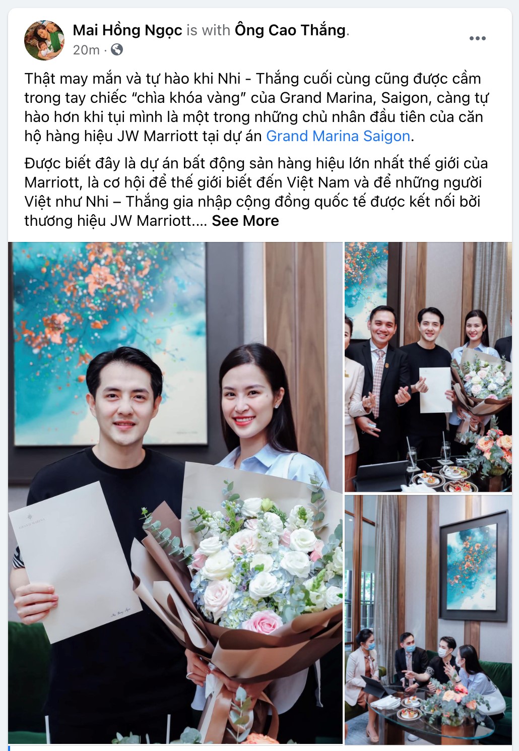 Đông Nhi & Ông Cao Thắng “sắm” căn hộ hàng hiệu JW Marriott giá trị triệu đô