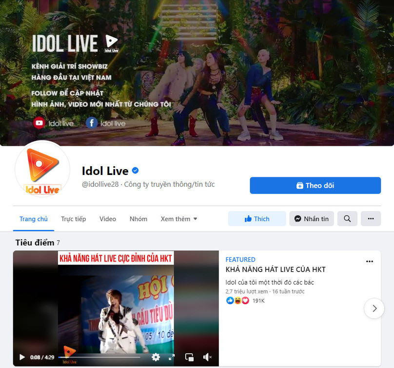 Idol Live - Fanpage tin tức giải trí, showbiz hàng đầu dành cho giới trẻ