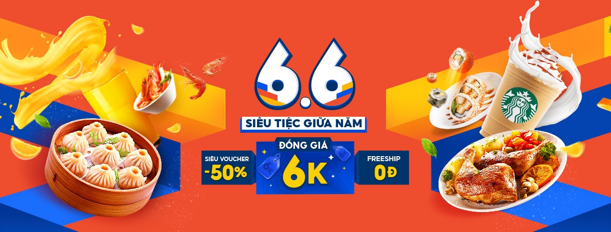 Rước loạt ưu đãi nóng bỏng tay tại sự kiện ShopeeFood 6.6 – Siêu Tiệc Giữa Năm Rước loạt ưu đãi nóng bỏng tay tại sự kiện ShopeeFood 6.6 – Siêu Tiệc Giữa Năm