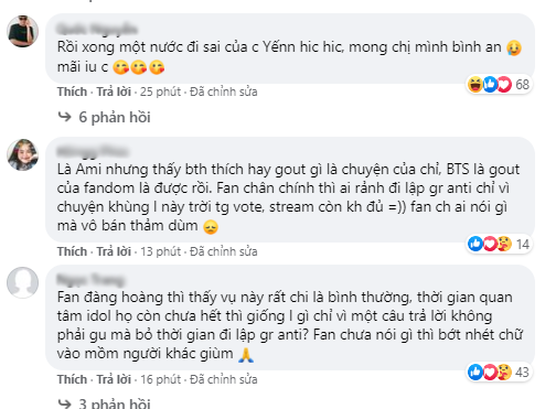 Được fan hỏi có thích nhóm BTS, Võ Hoàng Yến thẳng thắng: Không phải gout, chị thích Âu Mỹ sếch xy đó Được fan hỏi có thích nhóm BTS, Võ Hoàng Yến thẳng thắng: 'Không phải gout, chị thích Âu Mỹ sếch xy đó' - ảnh 4