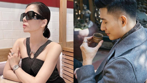 Đăng tải lên Instagram Lệ Quyên bị netizen phát hiện ra chiếc nhẫn bên tay phải của cô rất giống với món trang sức mà Lâm Bảo Châu đeo cách đây ít lâu. Nhìn vào 2 bức ảnh 'so deep' này, dân mạng khẳng định luôn đây chính là tín vật tình yêu, hay còn gọi là cách 'đánh dấu chủ quyền' mới của cặp đôi.
Xem thêm