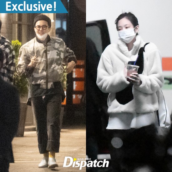 G-Dragon (Big Bang) và Jennie (Black Pink) là cặp đôi Kpop mới nhất vừa được Dispatch đưa ra ánh sáng. Theo thông tin từ Dispatch, G-Dragon và Jennie đã hẹn hò được khoảng 1 năm, cả hai thường xuyên lui tới căn penthouse ở Hannam-dong của trưởng nhóm Big Bang để tránh bị phát hiện. 
Xem thêm
