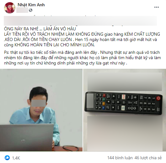 Nhật Kim Anh bị công ty xây dựng lừa gạt, giao hàng kém chất lượng rồi ôm tiền bỏ chạy Nhật Kim Anh bị công ty xây dựng lừa gạt, giao hàng kém chất lượng rồi 'ôm tiền bỏ chạy' - ảnh 1