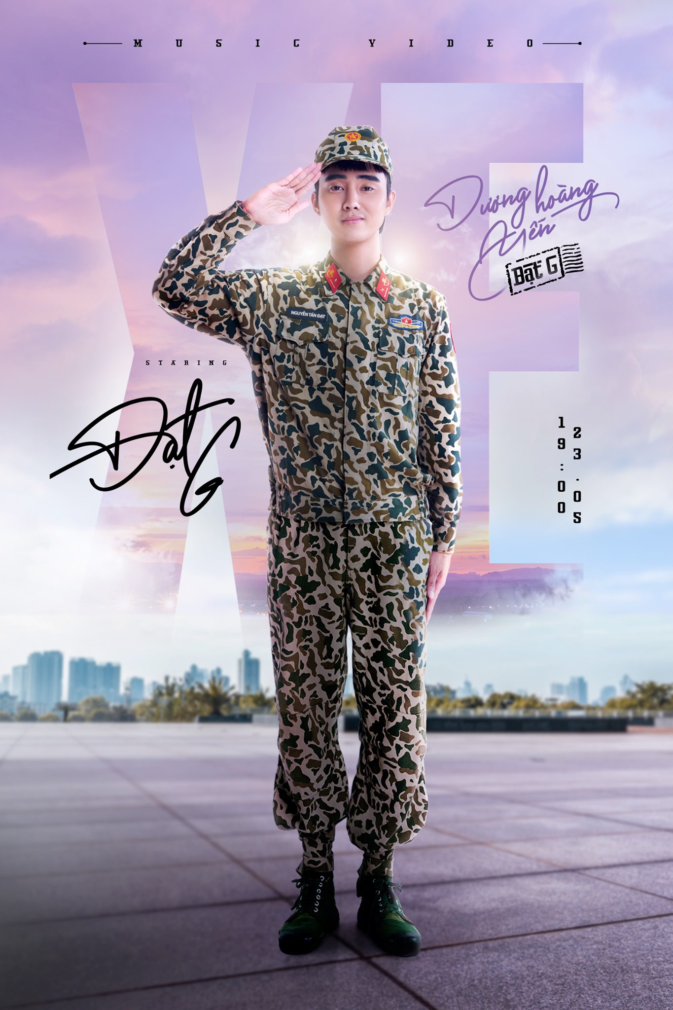 Dương Hoàng Yến tung poster MV kết hợp cùng Đạt G, lấy concept Sao Nhập Ngũ với dàn khách mời quen thuộc