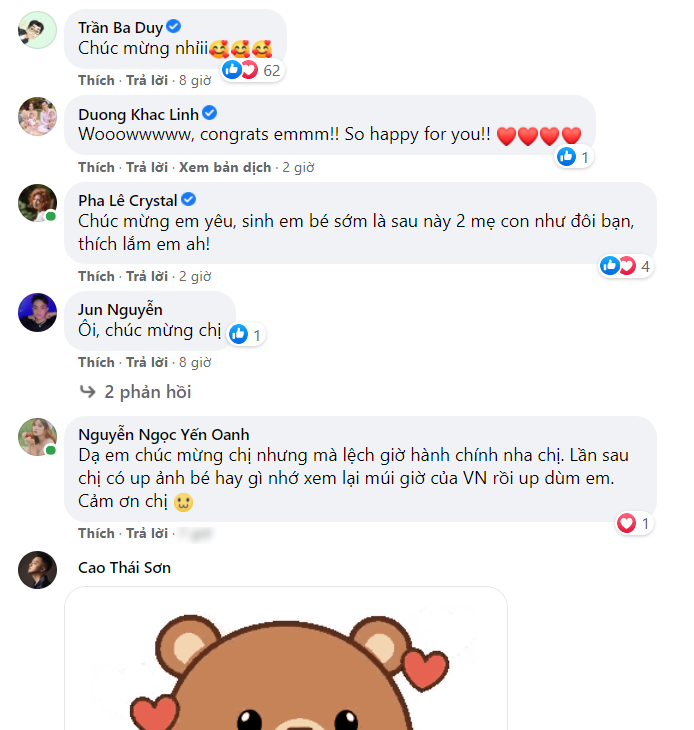 Hương Tràm khoe ảnh siêu âm mang thai ngay ngày sinh nhật, dàn sao Việt vội vã gửi lời chúc mừng