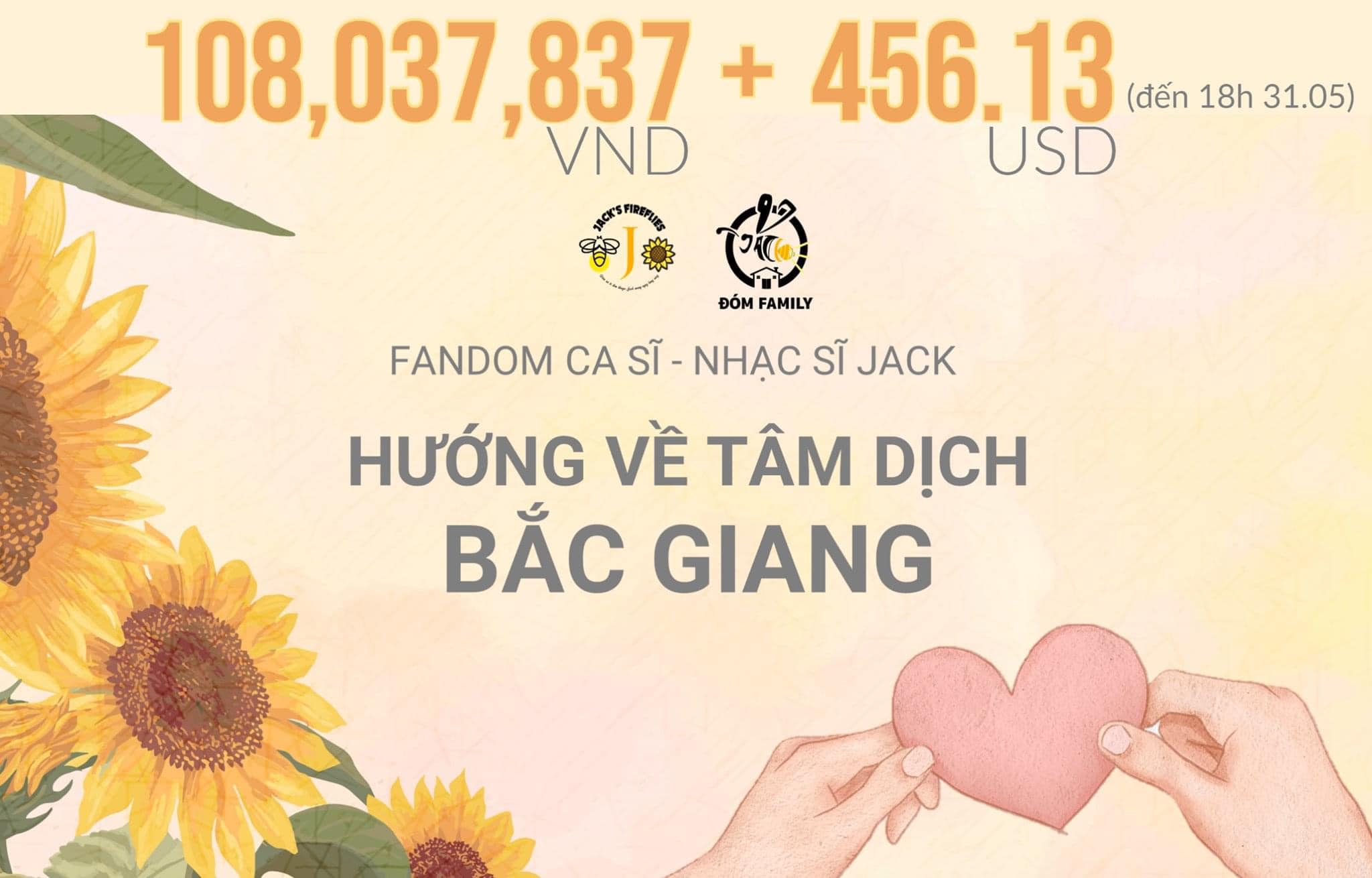 Jack cùng FC ủng hộ Bắc Giang gần 120 triệu, gửi xe quà đến BV Nhi Đồng cho các em bé nhân ngày 1/6