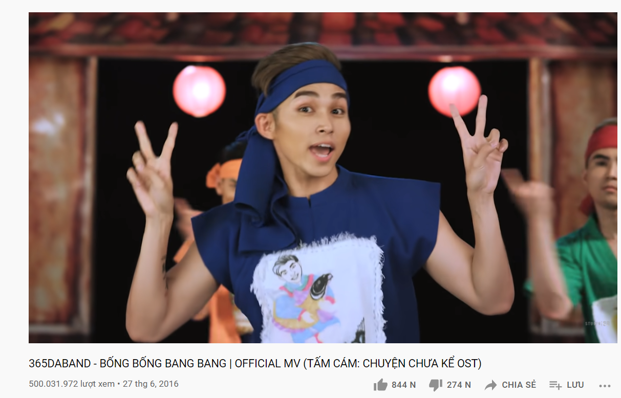 Bống bống bang bang trở thành MV đầu tiên của Vpop đạt 500 triệu view trên YouTube