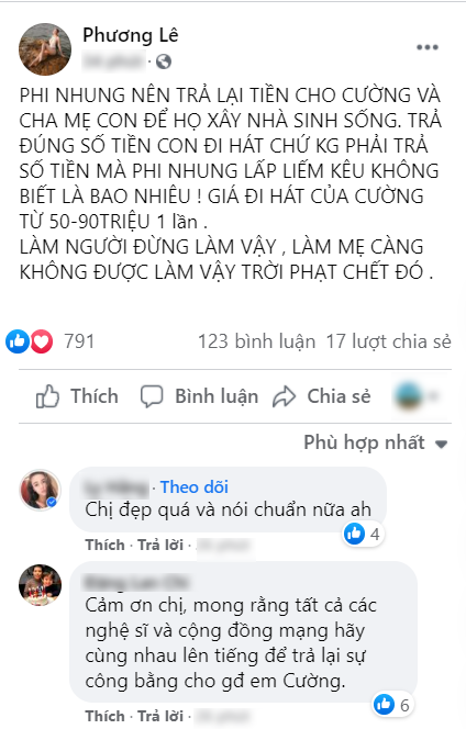 Hoa hậu Phương Lê yêu cầu Phi Nhung trả tiền đi hát cho con nuôi: 'Làm mẹ đừng như vậy, trời phạt chết đó' - ảnh 4
