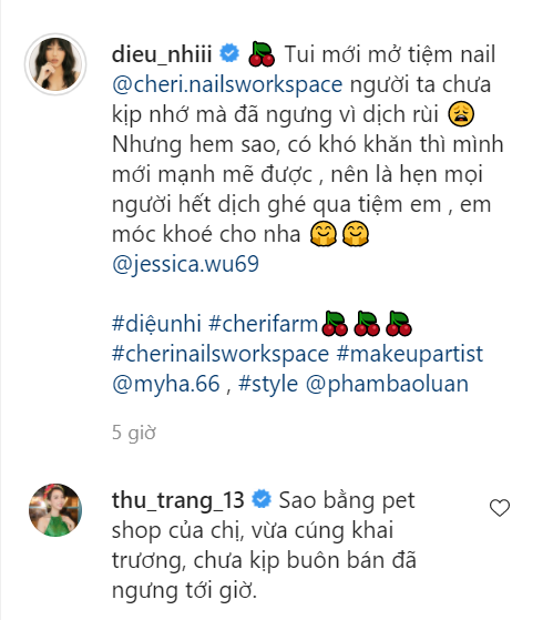 Diệu Nhi than vãn mở tiệm nail khách chưa kịp nhớ đã ngưng vì dịch, Thu Trang còn gặp cảnh trớ trêu hơn?