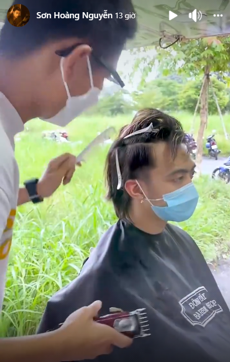 Soobin Hoàng Sơn đi tiêm vắc xin, tranh thủ nhờ luôn anh quân nhân cắt tóc miễn phí - ảnh 5