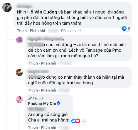Bị netizen lôi vào so sánh cuộc đời với Hồ Văn Cường, Phương Mỹ Chi lên tiếng: 'Ai cũng có sóng gió, chả ai trải hoa hồng' - ảnh 1