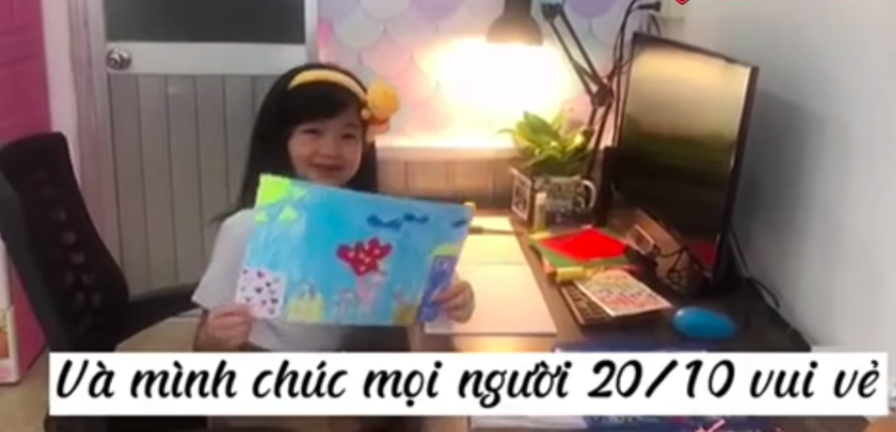 Con gái Mai Phương vẽ tranh tặng cô giáo nhân ngày 20/10, khán giả xúc động: 'Mong em một đời bình an' - ảnh 5