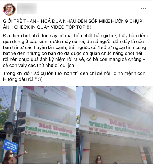 Giới trẻ Thanh Hoá kéo nhau đến 'shop Mai Hường' để check-in sau ồn ào bạo hành nữ sinh lớp 11 - ảnh 1