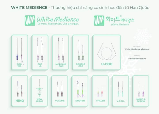  Dr Hoàng Hà sử dụng chỉ y khoa White Medience, thương hiệu chỉ nâng cơ sinh học nổi tiếng đến từ Hàn Quốc 
