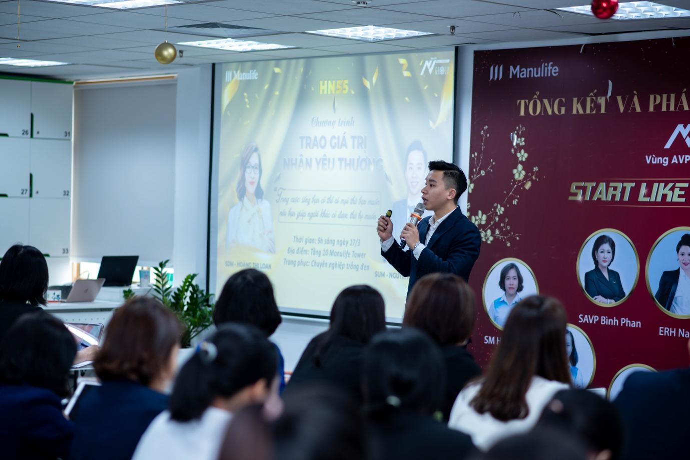 Nguyễn Đức Dương đào tạo trong chương trình Trao giá trị, nhận yêu thương.