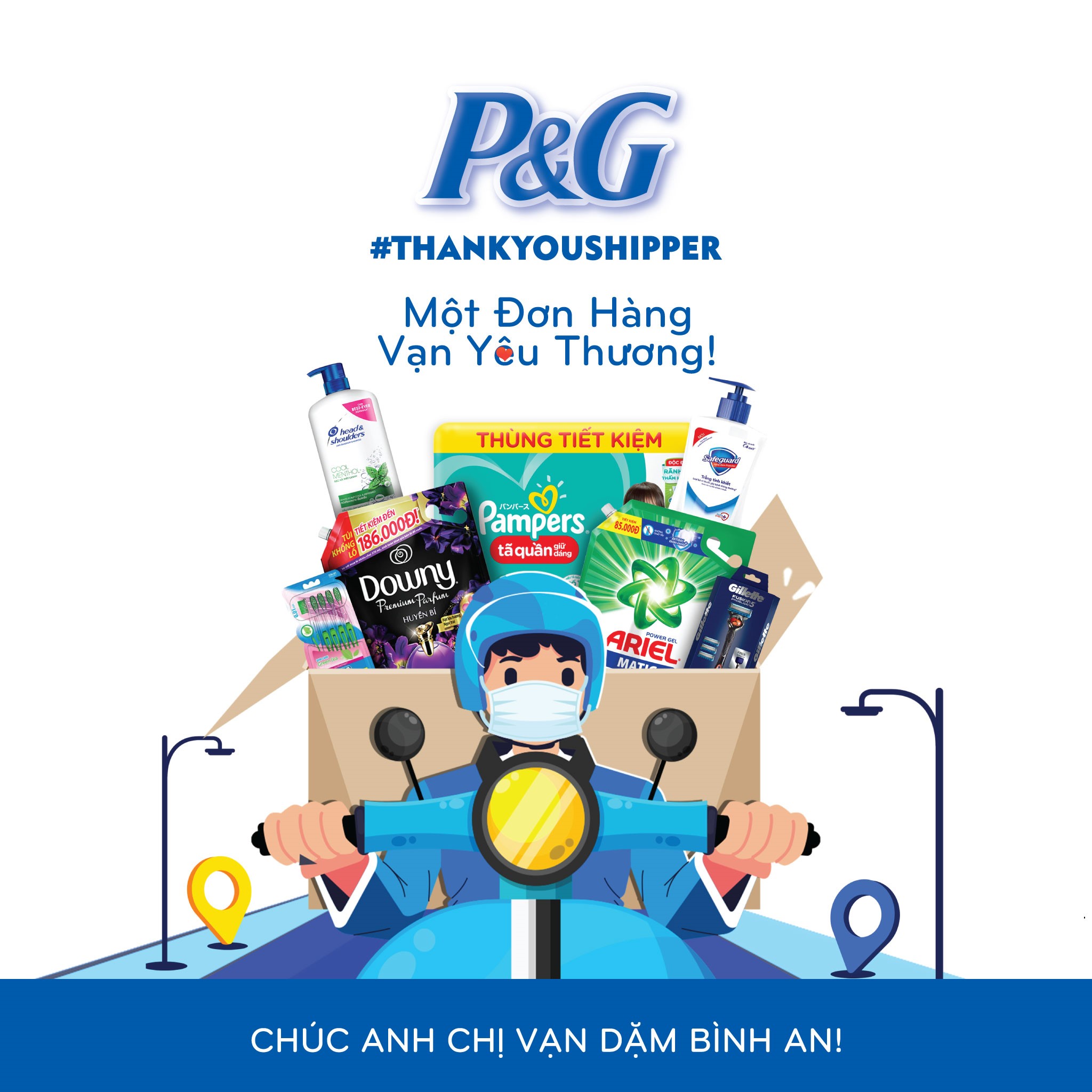  P&G Việt Nam phát động chương trình “Một đơn hàng, vạn yêu thương”. 