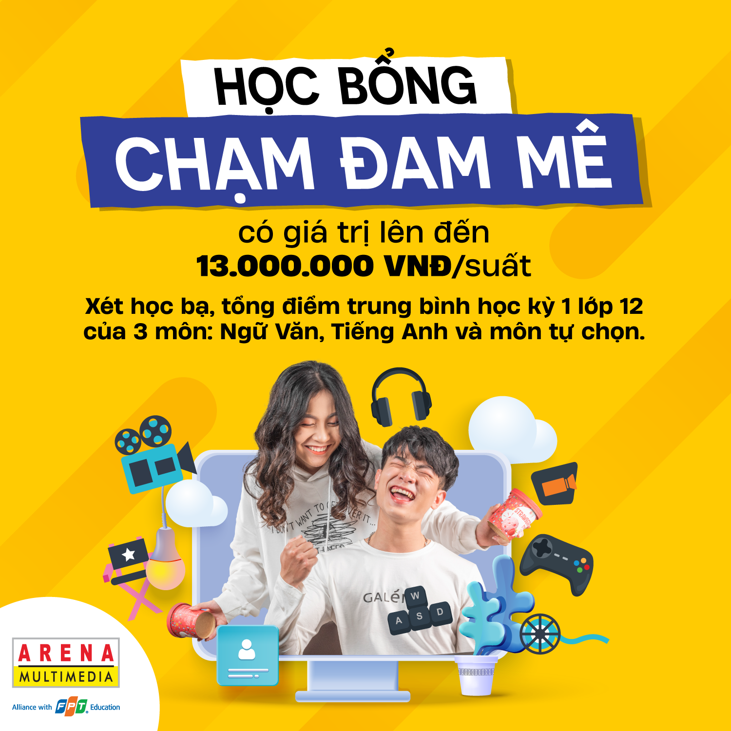 Xét học bạ nhận học bổng “Chạm đam mê” ngành thiết kế Xét học bạ nhận học bổng “Chạm đam mê” ngành thiết kế