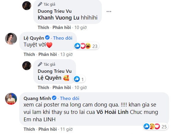 Loạt sao Việt vui mừng khi Hoài Linh trở lại showbiz hậu lùm xùm tiền từ thiện - ảnh 2