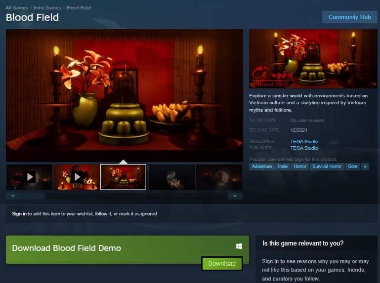 'Blood Field - Cỏ Máu' là tựa game kinh dị thuần Việt đang được chú ý.