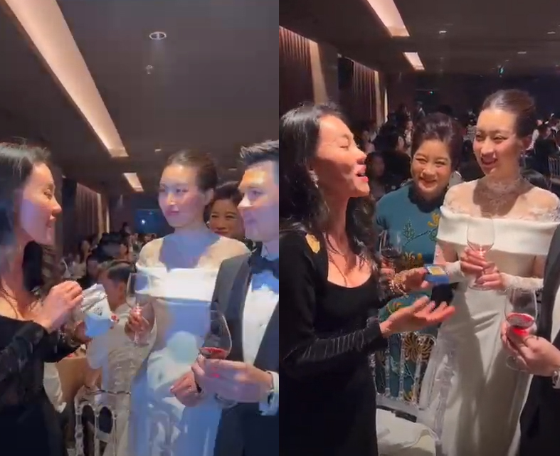 “Bà trùm Hoa hậu” Phạm Kim Dung tặng 1 cây vàng cho Hoa hậu Đỗ Mỹ Linh ngày trong ngày cười - ảnh 4