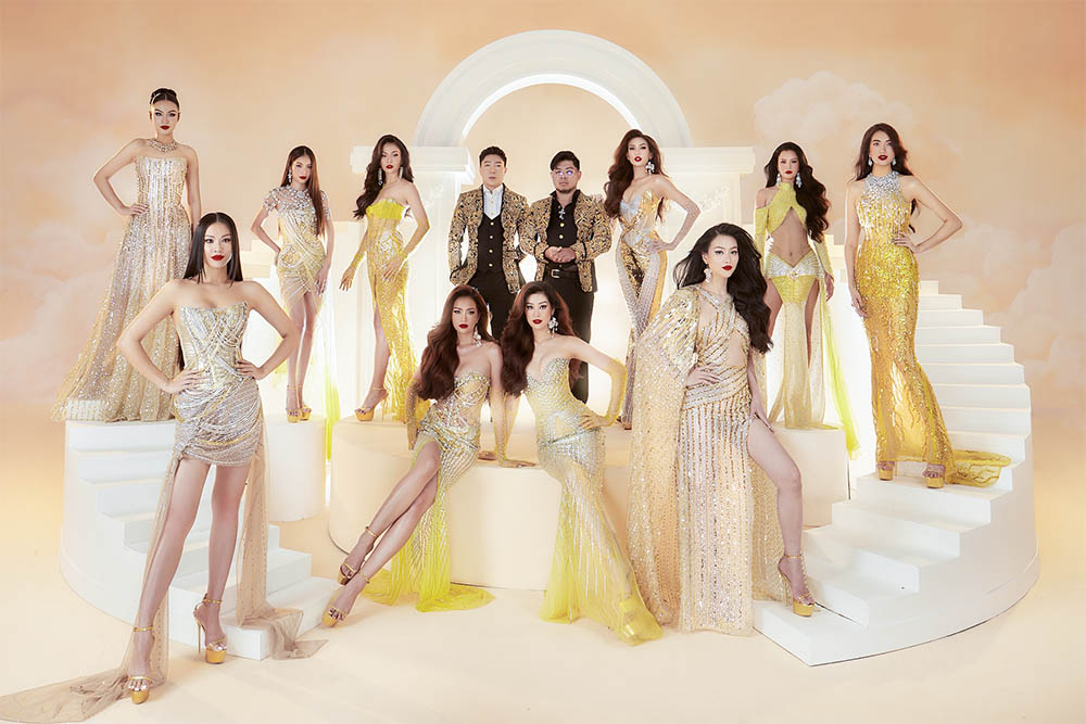 Hoa hậu Khánh Vân, Ngọc Châu, siêu mẫu Võ Hoàng Yến cùng loạt mỹ nhân đọ dáng cực gắt khi chung khung hình - ảnh 1