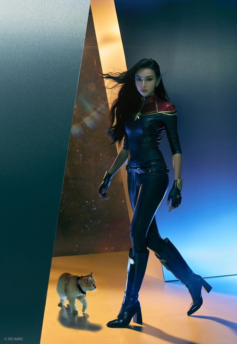Hoa hậu Thùy Tiên hóa thân thành Captain Marvel - ảnh 1