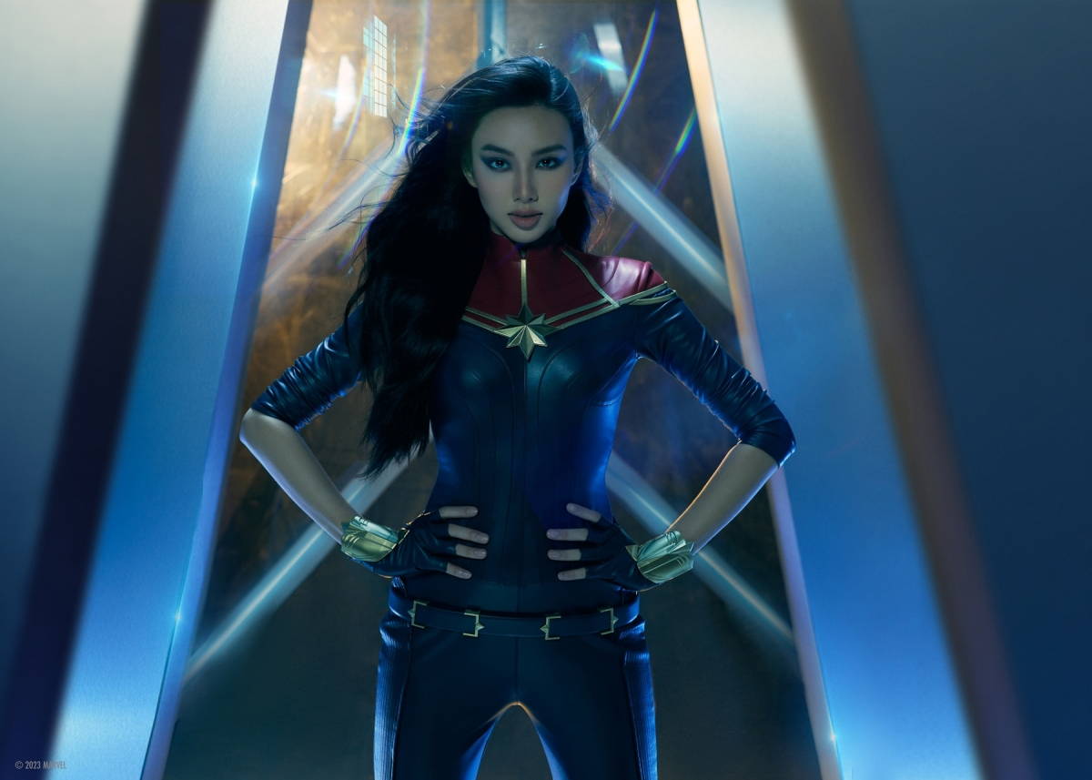 Hoa hậu Thùy Tiên hóa thân thành Captain Marvel - ảnh 2