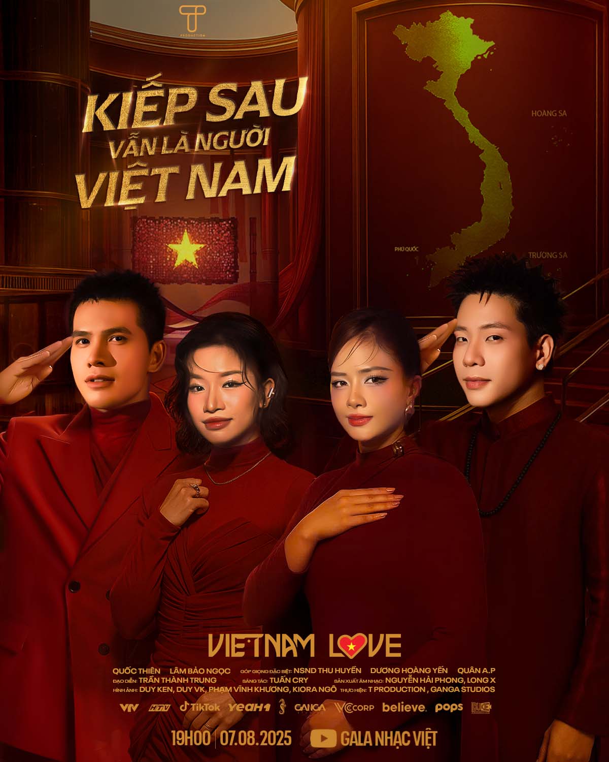 Quốc Thiên cùng 3 giọng ca vocalist đầy nội lực trong MV kết hợp AI 'Kiếp sau vẫn là người Việt Nam” - ảnh 2