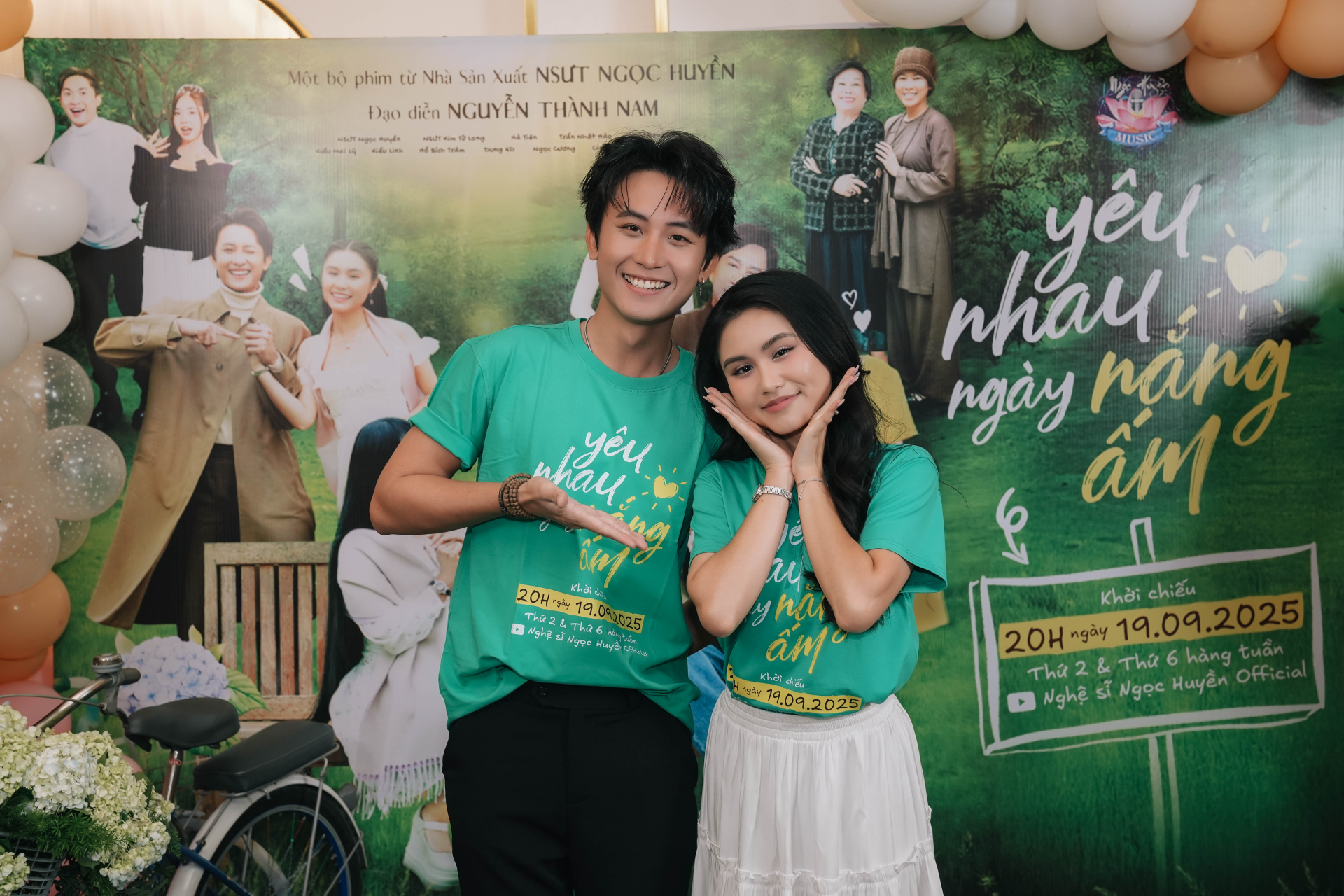 Diễn viên Trần Nhật Hào và Hà Tiên