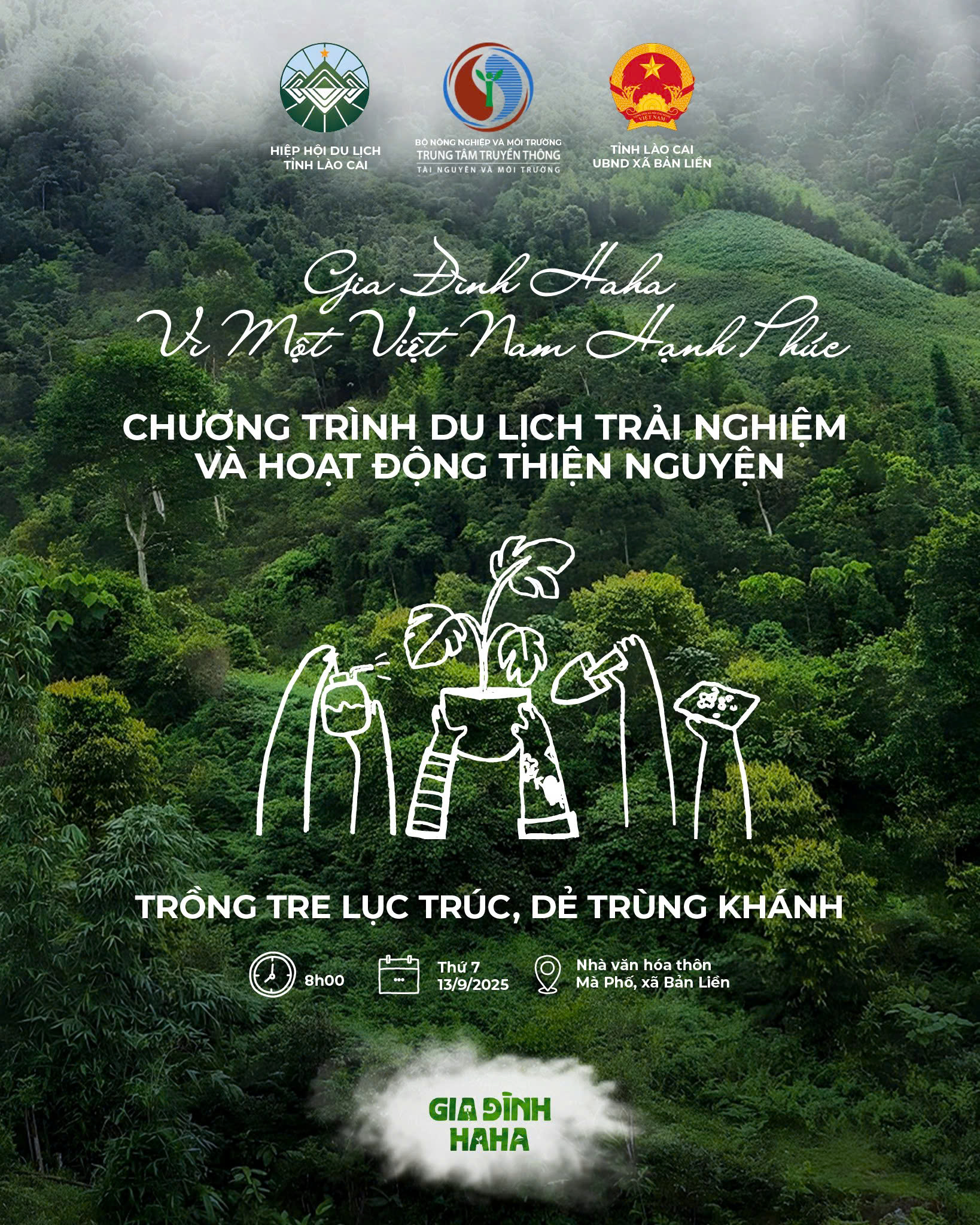 Chương trình “Gia Đình Haha - Vì một Việt Nam hạnh phúc” được phát động trên fanpage của Bộ Nông Nghiệp và Môi Trường