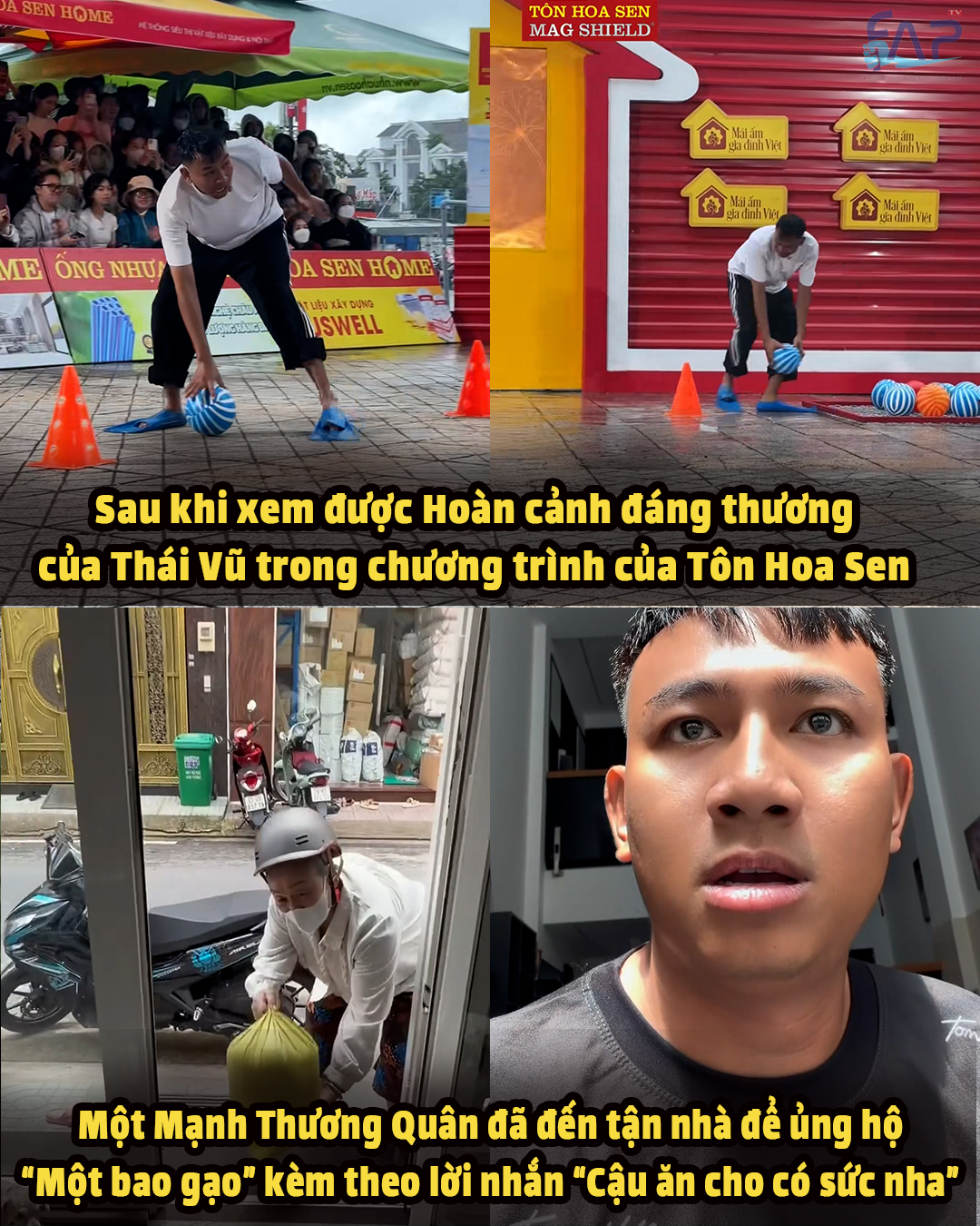 Thái Vũ (FAPTV) bị hiểu nhầm là hoàn cảnh của chương trình Mái ấm gia đình Việt, được khán giả đến nhà tặng gạo - ảnh 2