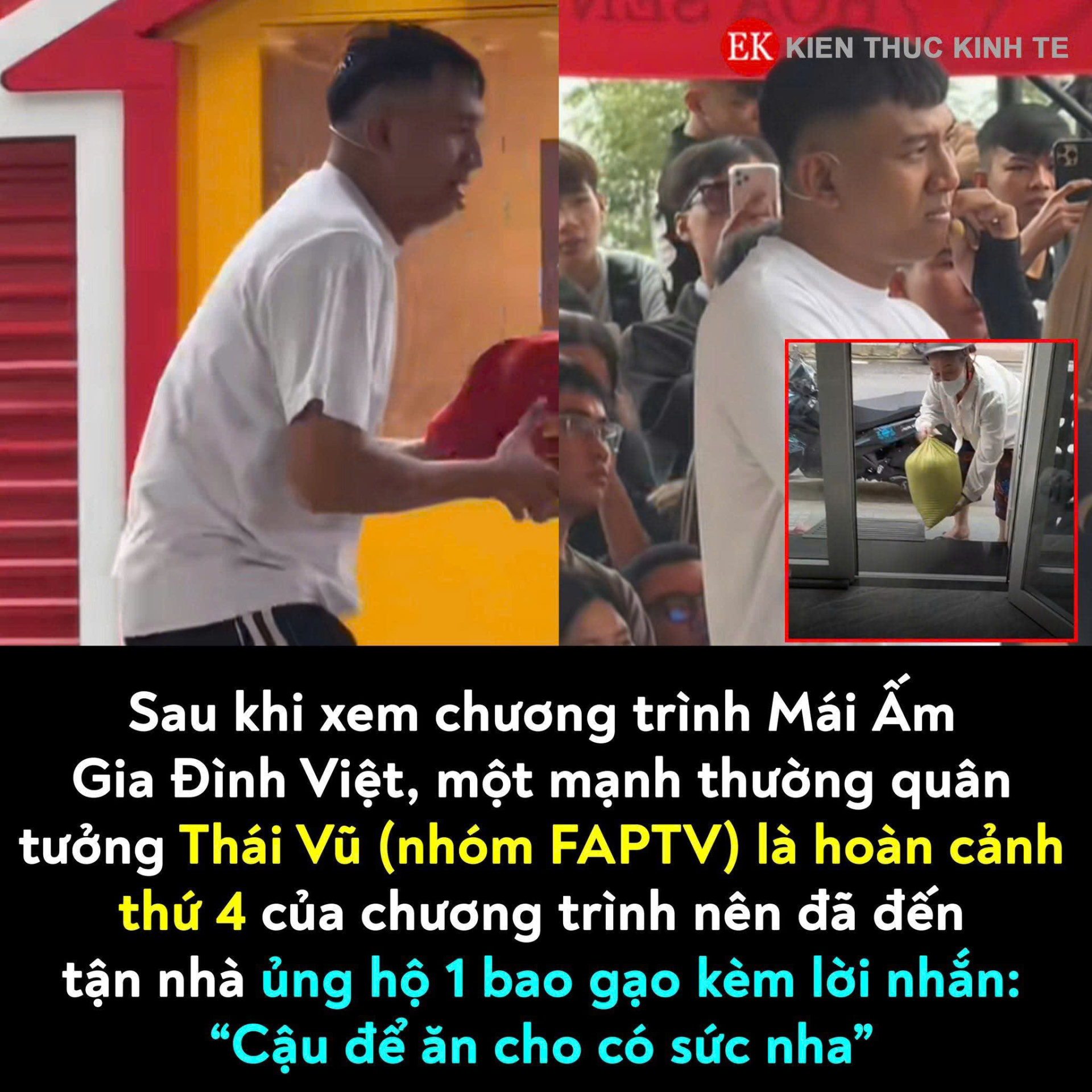 Thái Vũ (FAPTV) bị hiểu nhầm là hoàn cảnh của chương trình Mái ấm gia đình Việt, được khán giả đến nhà tặng gạo - ảnh 3
