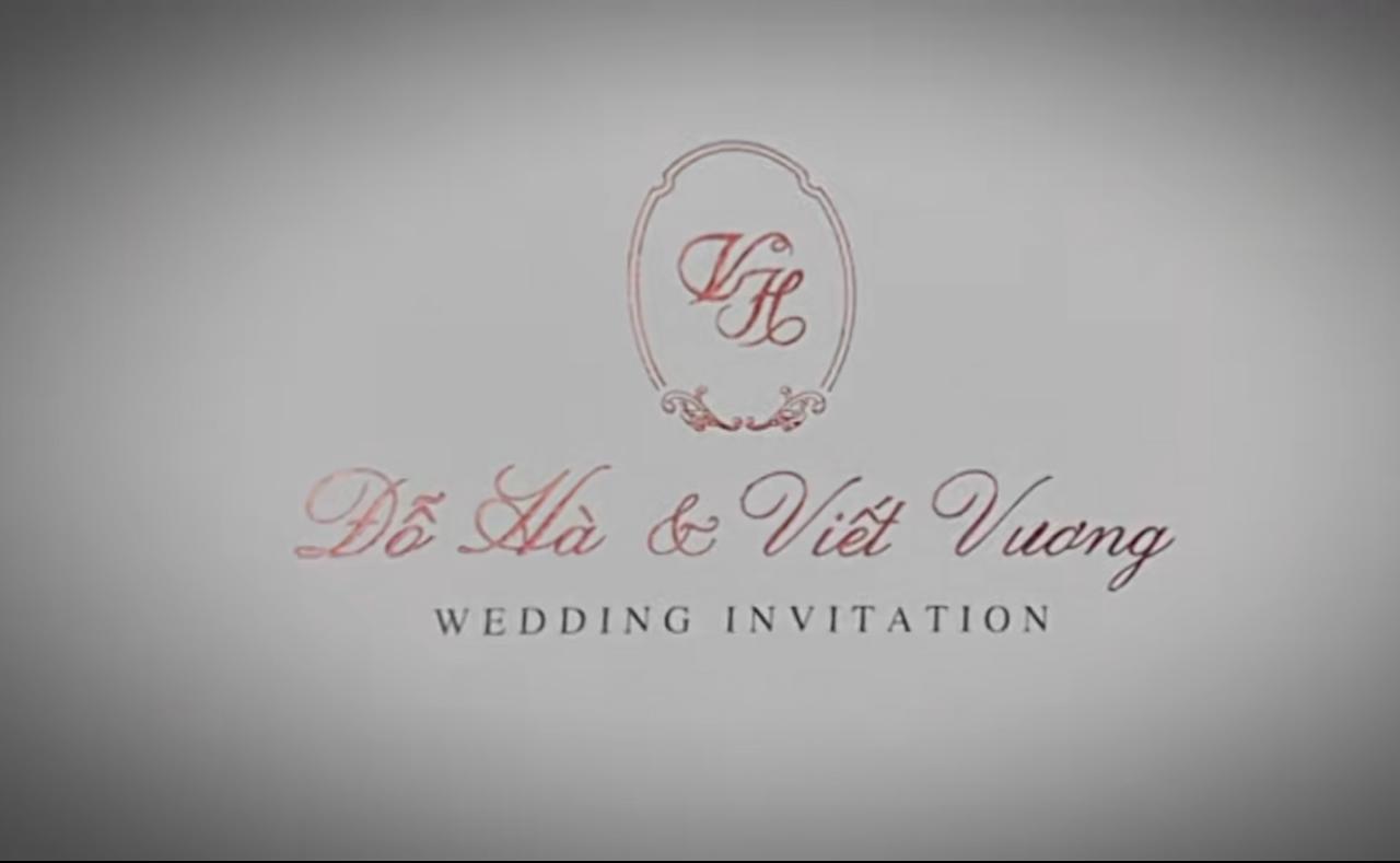 Hé lộ thiệp cưới của Hoa hậu Đỗ Thị Hà và thiếu gia Quảng Trị - ảnh 1
